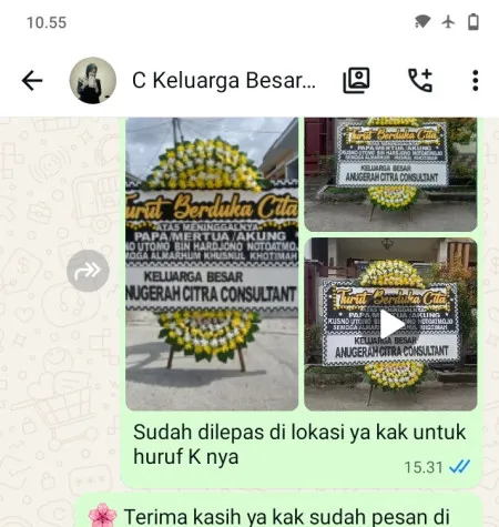 Pengiriman Papan Bunga Duka Nusawangkal Nusawungu